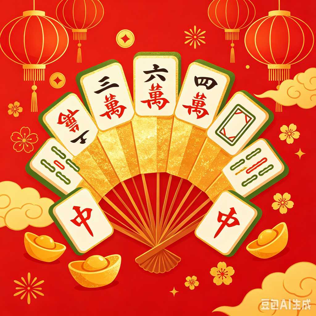 hand painted mahjong tiles